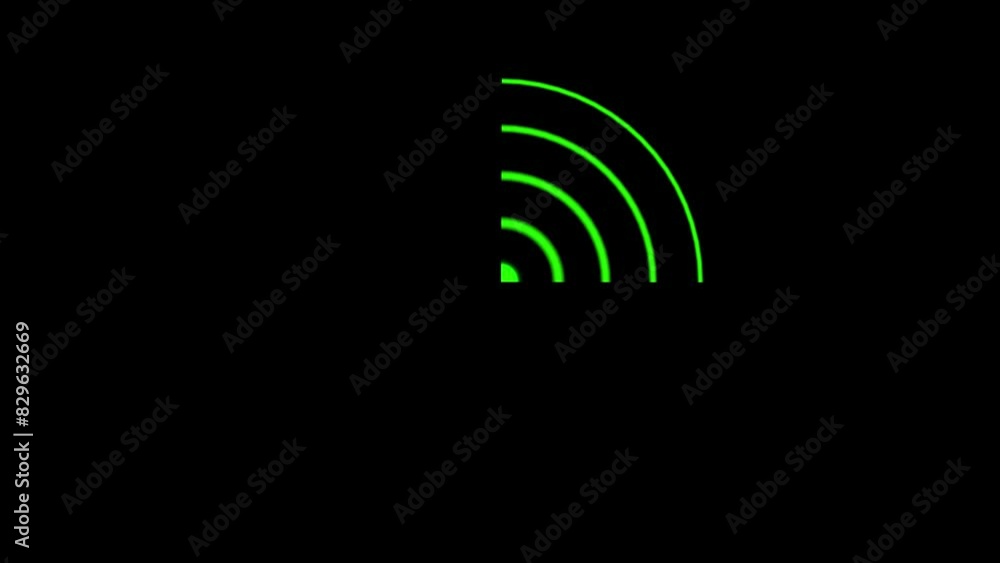 Technology Radio wave signal, frequency icon animation background 4k video. Technology Radio wave signal, frequency icon animation background 4k video.
