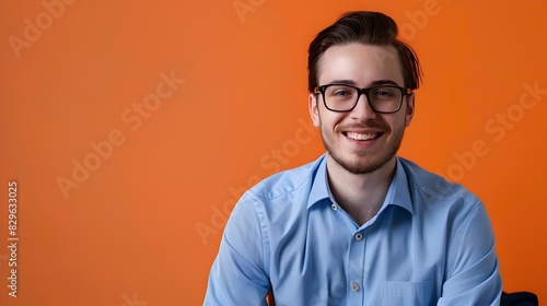Young Recruiters Genuine Smile Symbolizes Success in the Dynamic World of Employment photo
