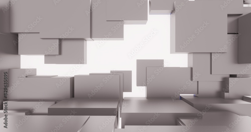 Abstract background geometric pattern of cubes 3d render Abstract background geometric pattern of cubes 3d render