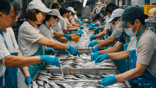 From Sea to Can: Men at Work in a Fish Processing Plant