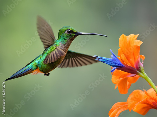 hummingbird in flight