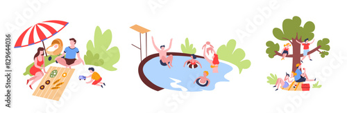 a Family Bonding Time Illustration