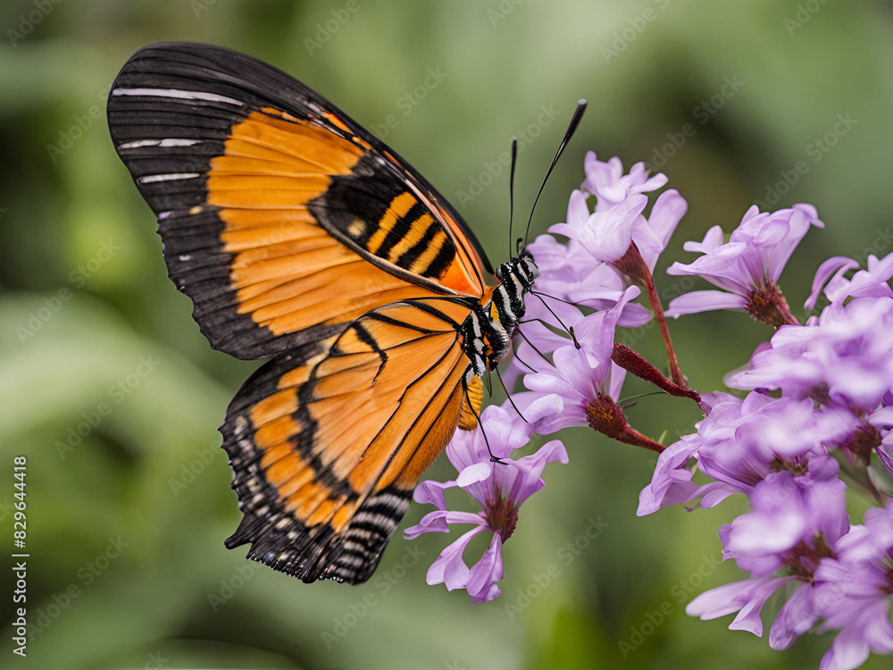 Obraz premium monarch butterfly on flower