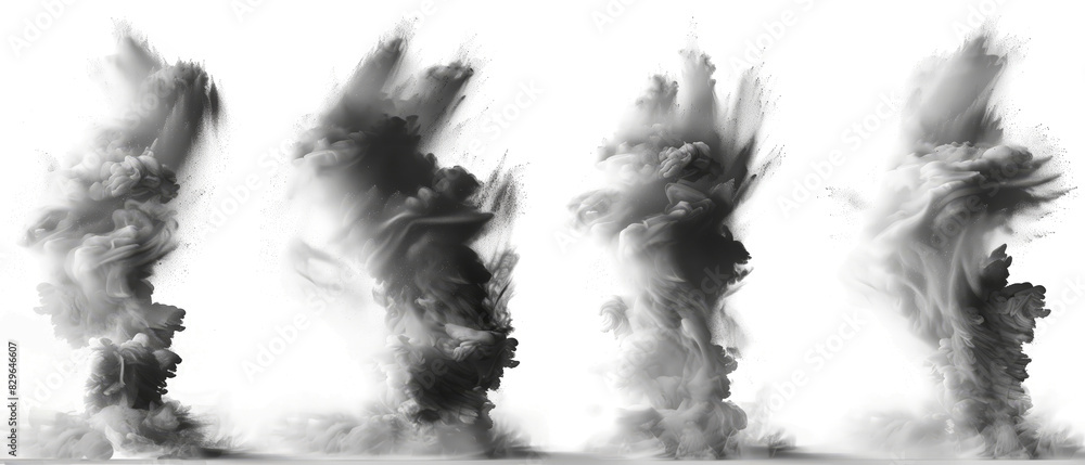 custom made wallpaper toronto digitalSet of 5 Realistic Mini Dust Particles with Unique Designs, Isolated on White Background