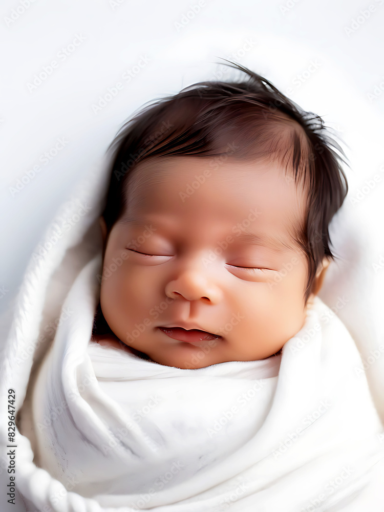 Cute little African ,American , Asian infant Cute little African ,American , Asian infant