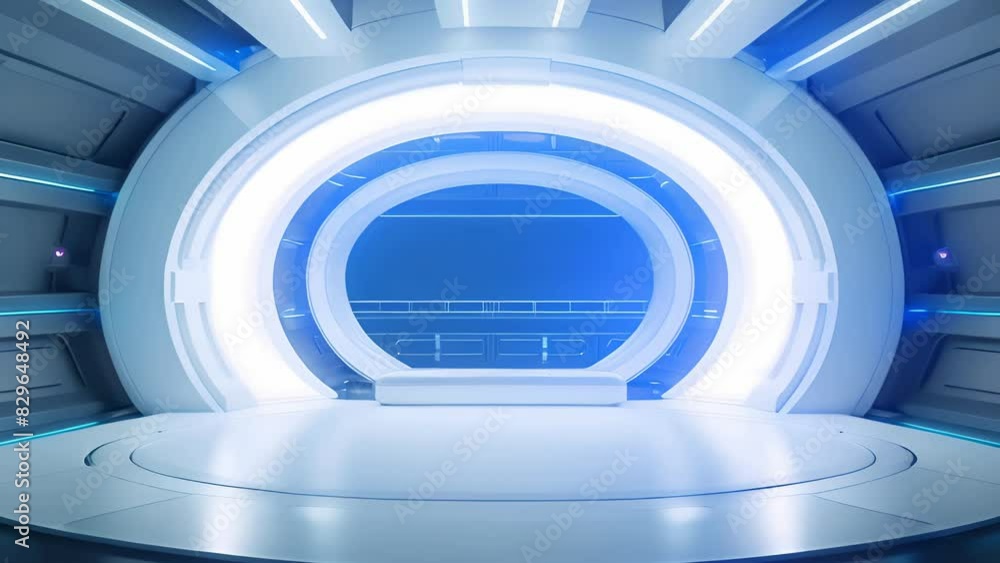 podium Futuristic showcase with platform for product displaying. Empty modern stage display. Seamless looping motion design. Video animation Ultra HD 4K 3840x2160
podium Futuristic showcase with platform for product displaying. Empty modern stage display. Seamless looping motion design. Video animation Ultra HD 4K 3840x2160
