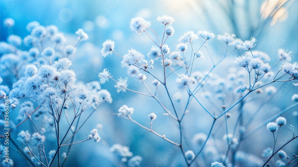 Icy Floral Blur: A pale blue and white blurred background that mimics the look of flowers encased in ice, adding a wintry touch.
Icy Floral Blur: A pale blue and white blurred background that mimics the look of flowers encased in ice, adding a wintry touch.