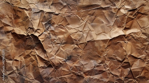 Rustic brown paper with visible wear and rough texture.