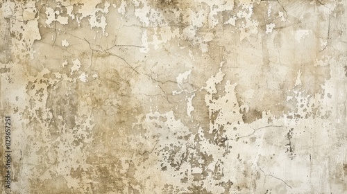 Beige background with a grungy, distressed texture. © Jojo