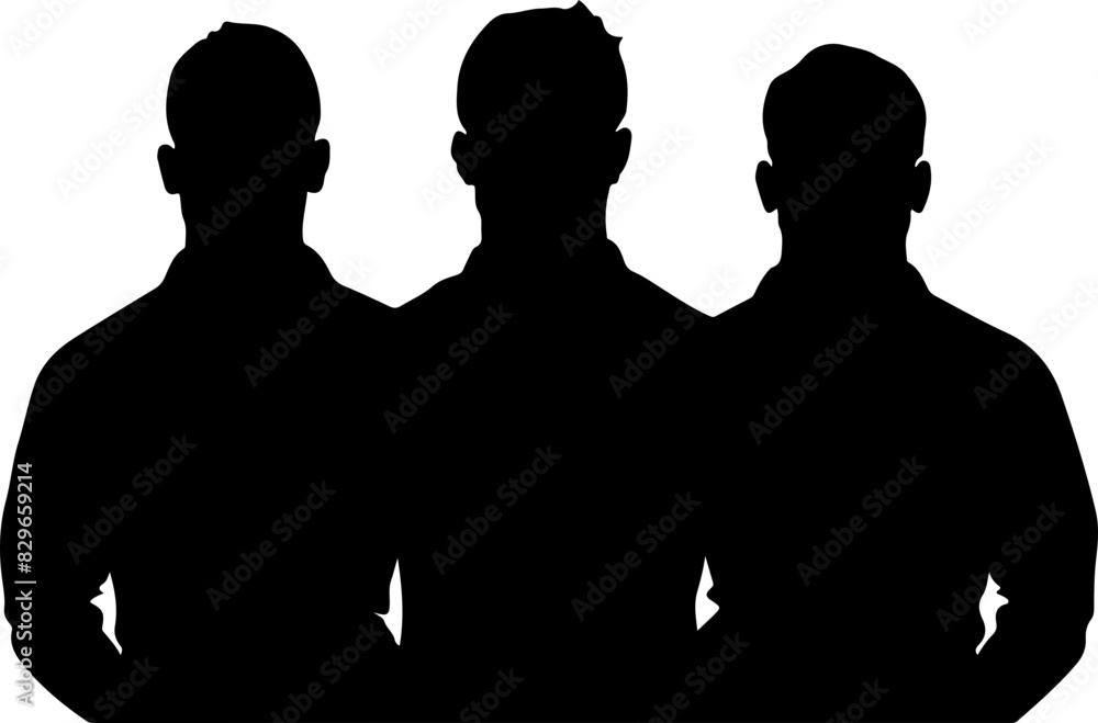 Rugby Team Silhouettes Showing Unity and Strength