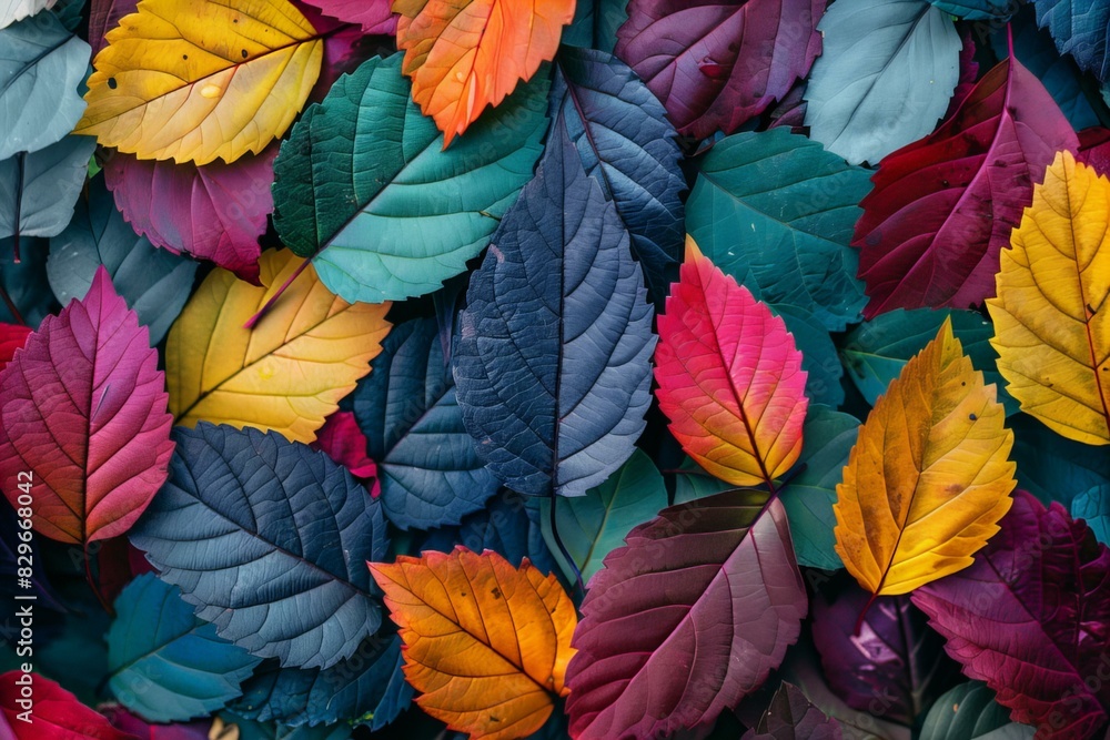 custom made wallpaper toronto digitalColorful leaves scattered on ground