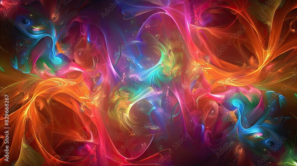 Futuristic abstracts in cosmic harmony