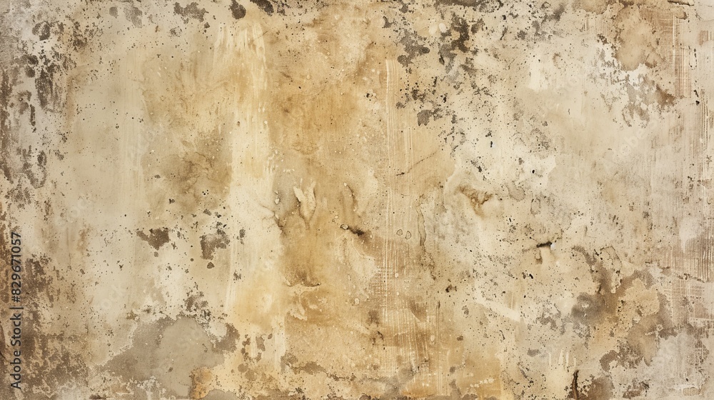 Vintage beige parchment with a weathered surface and stains.