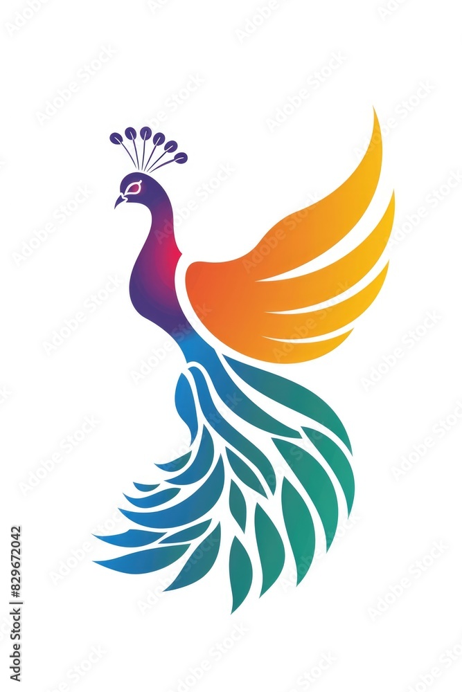 Fototapeta premium A vibrant bird with a crown on its head. Great for nature and animal-themed designs