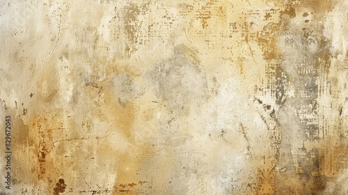 Distressed beige background with subtle grunge effects and texture. © Jojo