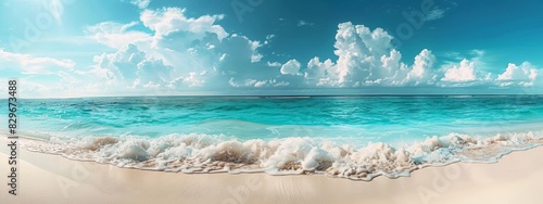  Maldives Island Paradise - Pristine White Sands, Serene Turquoise Waves, Picturesque Blue Skies, Idyllic Summer Escape, Luxury Tropical Retreat, 4K Wallpaper