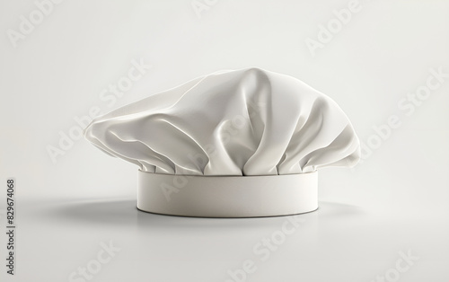 Chef hat isolated on transparent or white background. A chef hat isolated on a white background. Isolated white chef's hat on white background. Chef hat isolated on transparent or white background.