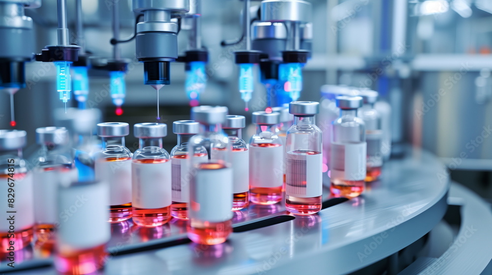 Medicine bottle in laboratory : Industry. AI Generative. Medicine bottle in laboratory : Industry. AI Generative.
