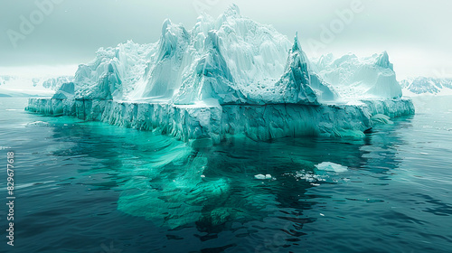 Melting iceberg and rising seas