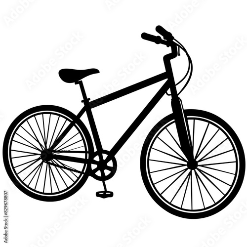 silhouette of a bicycle