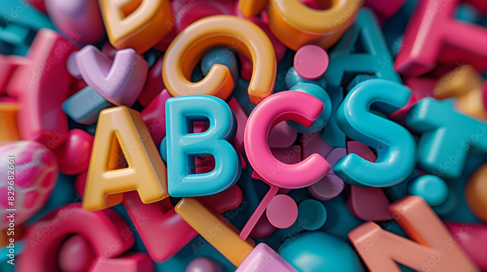 Fototapeta premium letters, ABC, grammar, alphabet