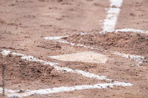 Baseball base selective focus background image