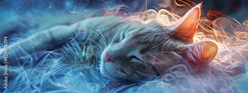 Cat Dreaming of Galactic Wonders - Feline Astronaut in Cosmic Dreamscape, Enchanting Fantasy, 4K Wallpaper