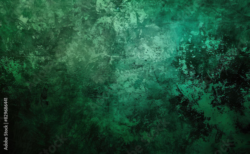 Dark green background with mysterious textures, perfect for creating an eerie atmosphere in design projects. Created with Ai
