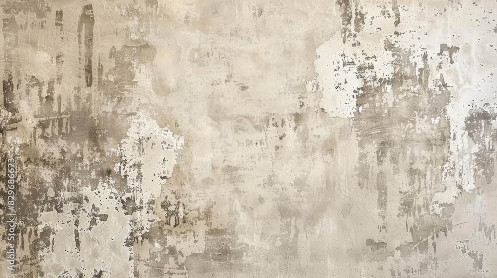Obraz premium Distressed beige background with subtle texture and wear.