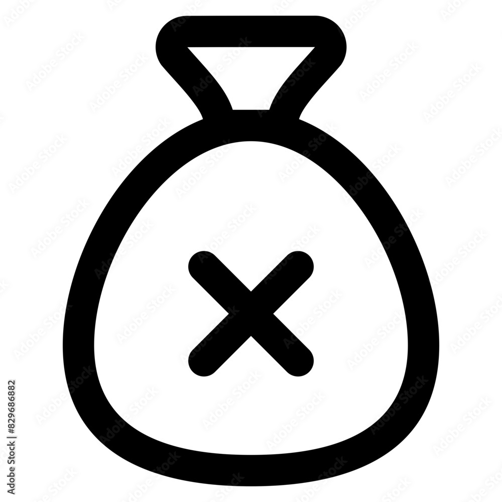 Obraz premium no money icon