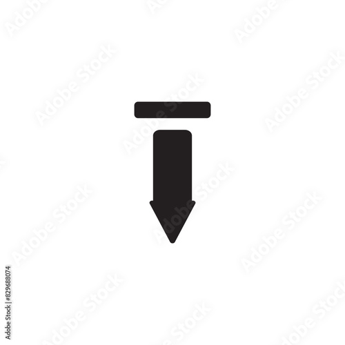 Arrow down  icon vector illustration