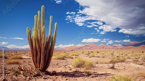 Cacti in the Atacama Desert