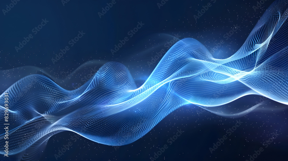 Vector abstract light lines wavy flowing dynamic textured background. Generative AI. Vector abstract light lines wavy flowing dynamic textured background. Generative AI.