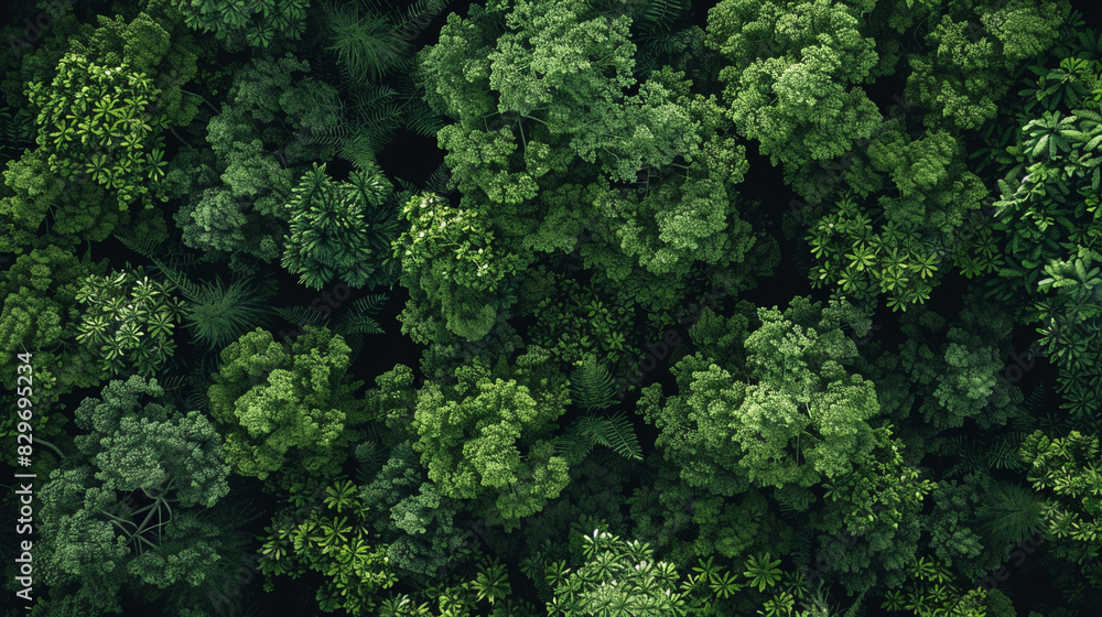 Naklejka premium A lush forest green solid color background