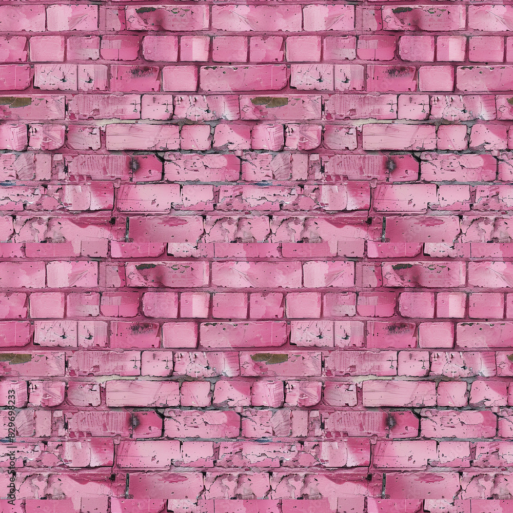 Seamless pattern with pink brick wall texture. Seamless pattern with pink brick wall texture.