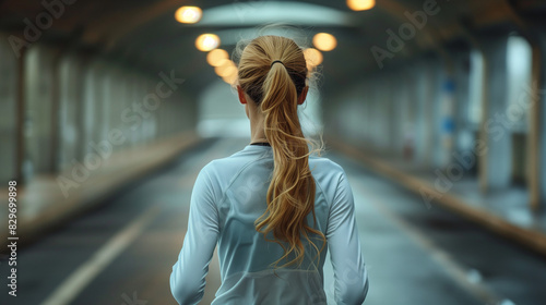 woman with exercise outfit