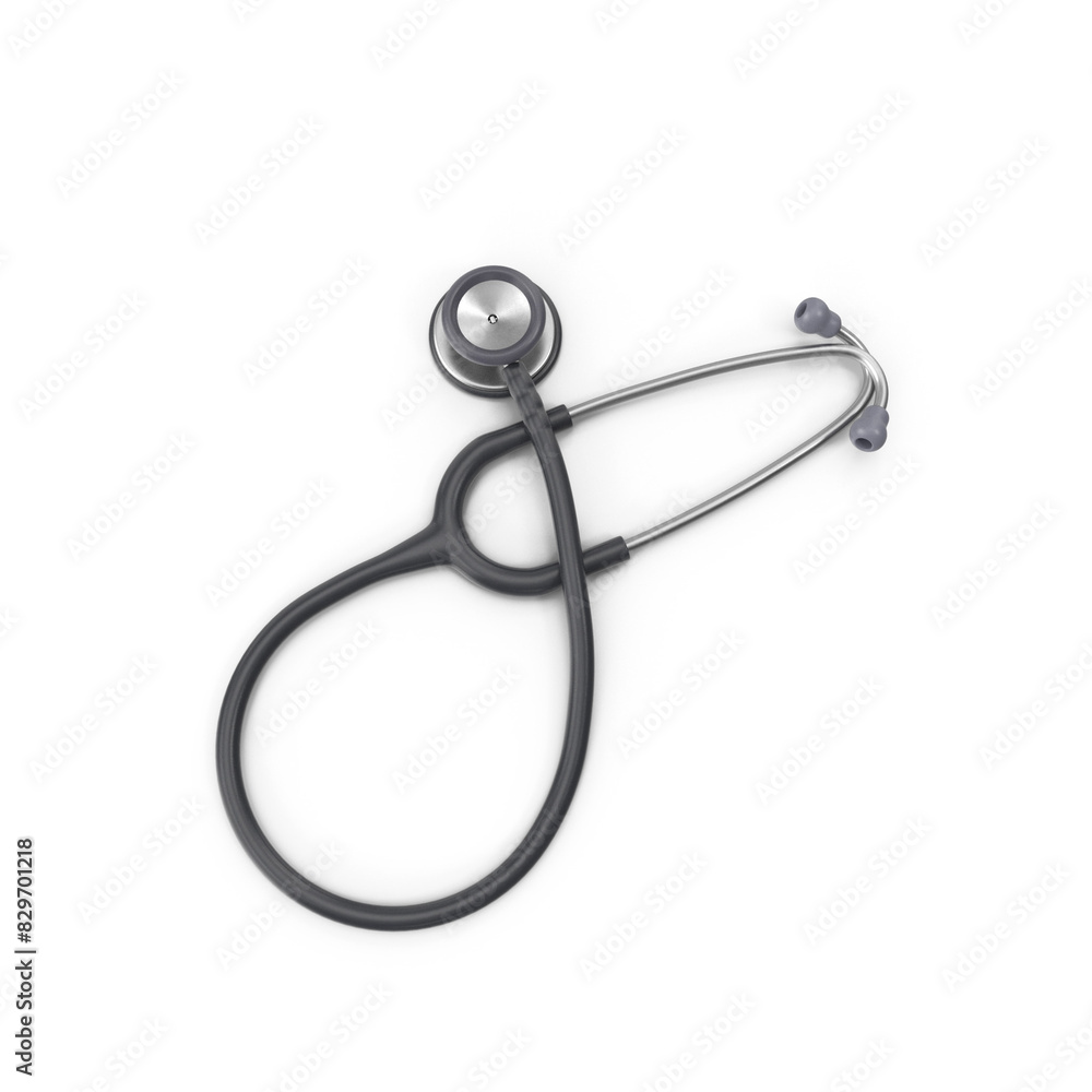 stethoscope on white background 3d stethoscope on white background 3d