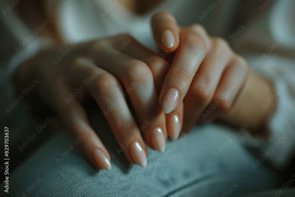Female hands manicure close up. Gel nail polish. Manicure salon banner concept Female hands manicure close up. Gel nail polish. Manicure salon banner concept