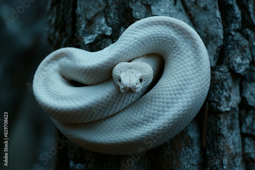 white python by close-up photo