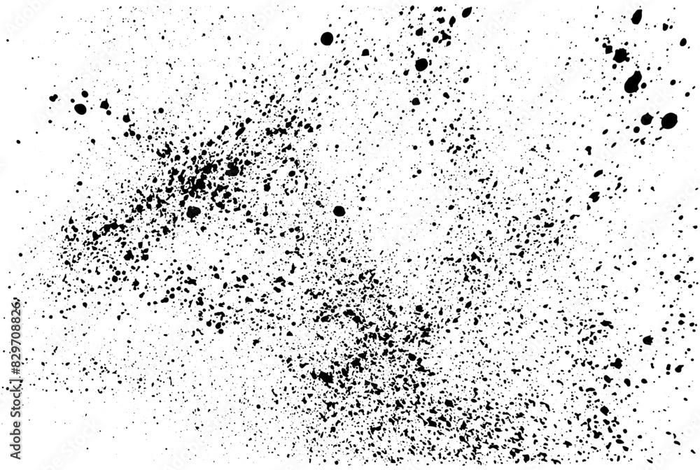 Obraz premium Overlay, ink paint brush drops, background. Vector illustration