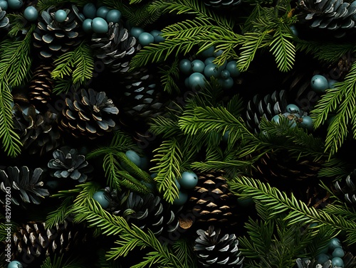 Christmas background made o...