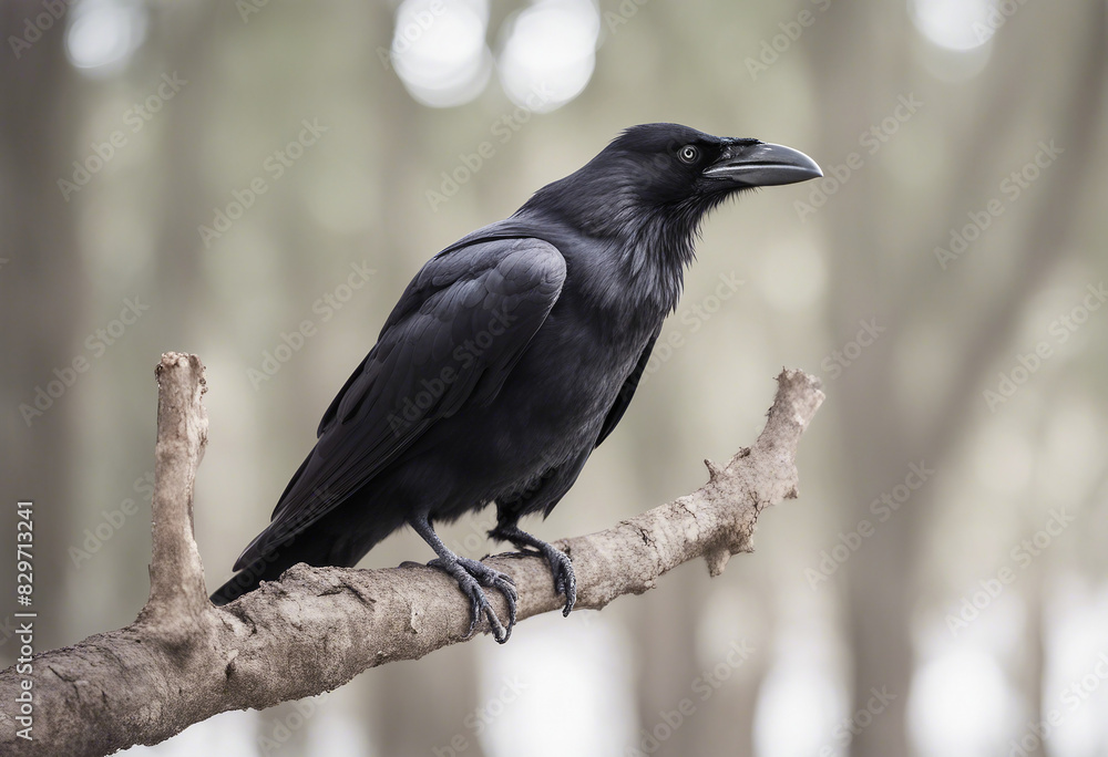 crow on the branch , isolated white background
crow on the branch , isolated white background