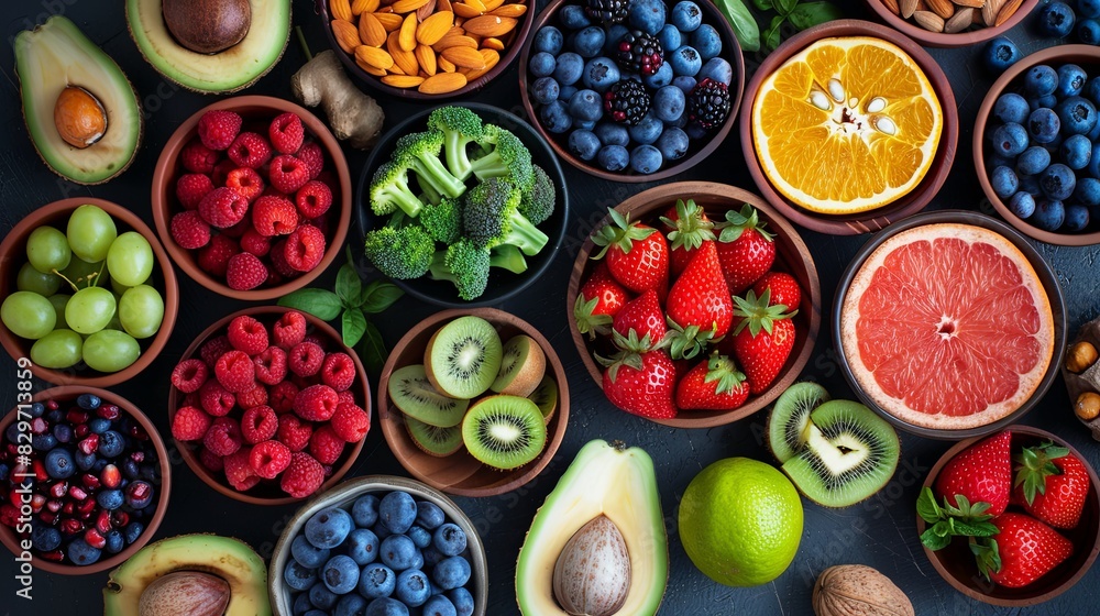 selection of healthy food selection of healthy food