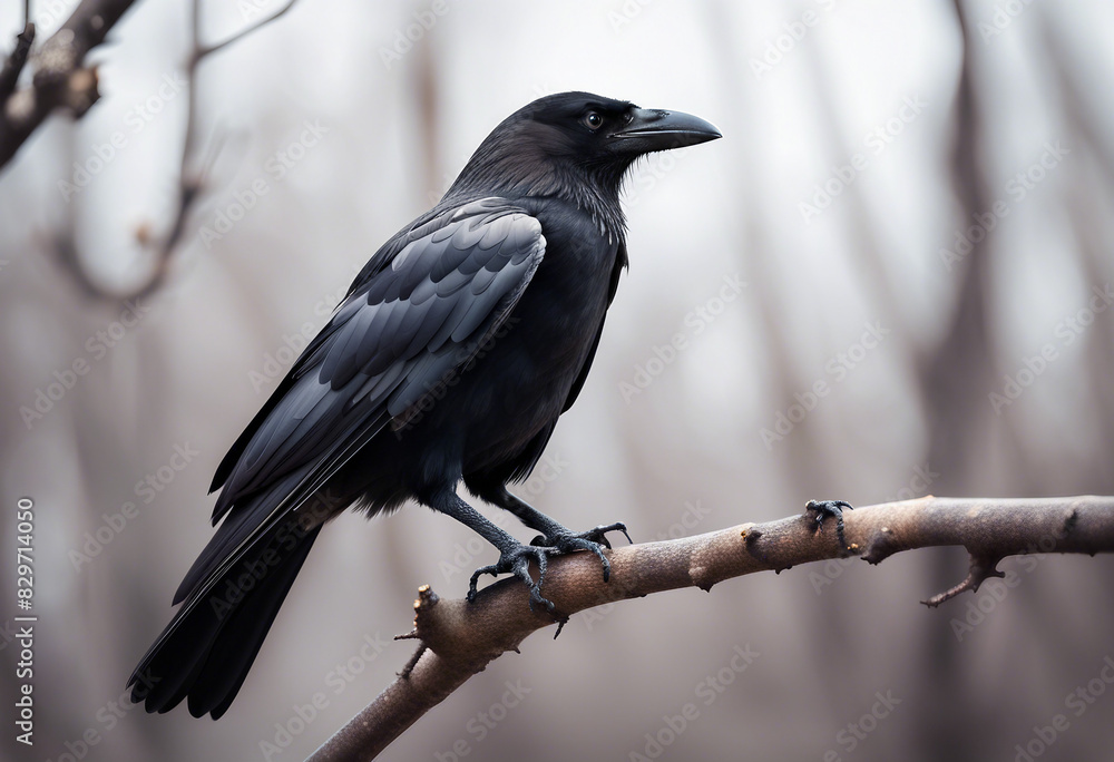 crow on the branch , isolated white background
crow on the branch , isolated white background