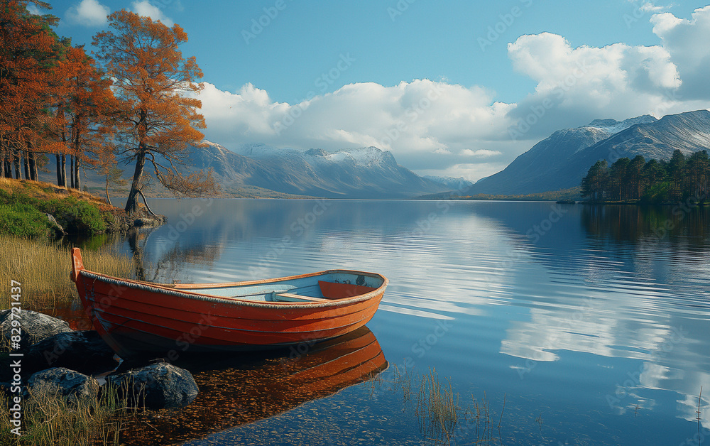 boat on the lake boat on the lake