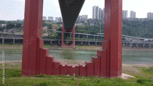 Wallpaper Mural People are vacationing and camping under the bridge Torontodigital.ca