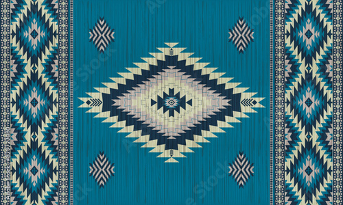 American tribal ethnic native pattern.Traditional Navajo,Aztec,Apache,Southwest and Mexican style fabric pattern.Abstract vector motifs pattern.For fabric,clothing,blanket,carpet,woven,wrap,decoration