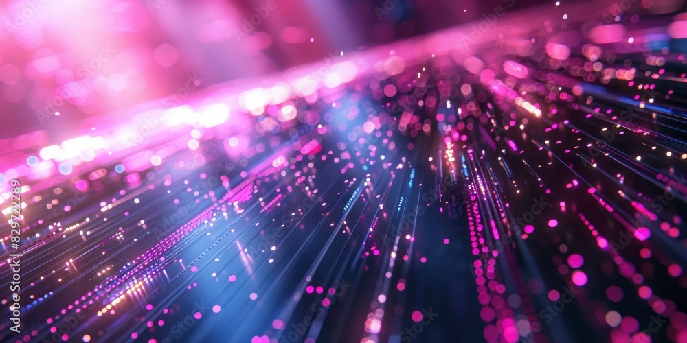 Pink and blue lights create a vibrant abstract background Pink and blue lights create a vibrant abstract background