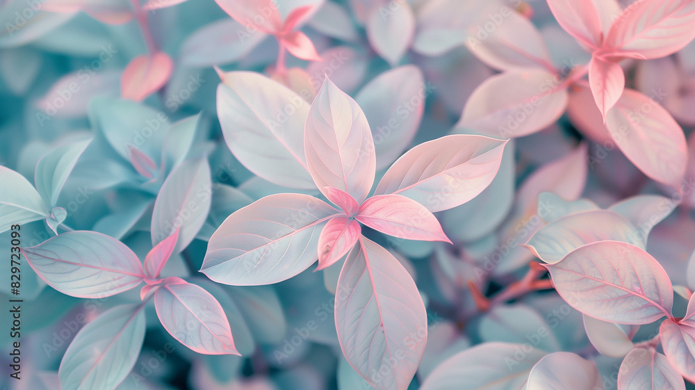 Macro pastel color leaves background Macro pastel color leaves background