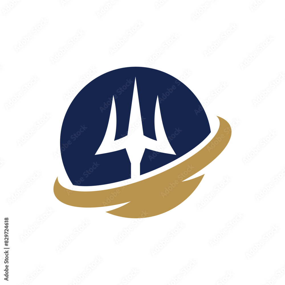 Trident logo vector design concept isolated on white background Trident logo vector design concept isolated on white background